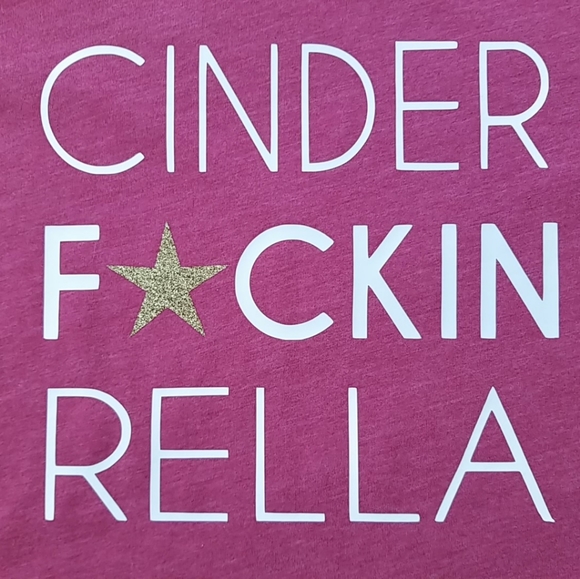 Cinderella heathered vinyl printed t-shirt - Picture 3 of 7